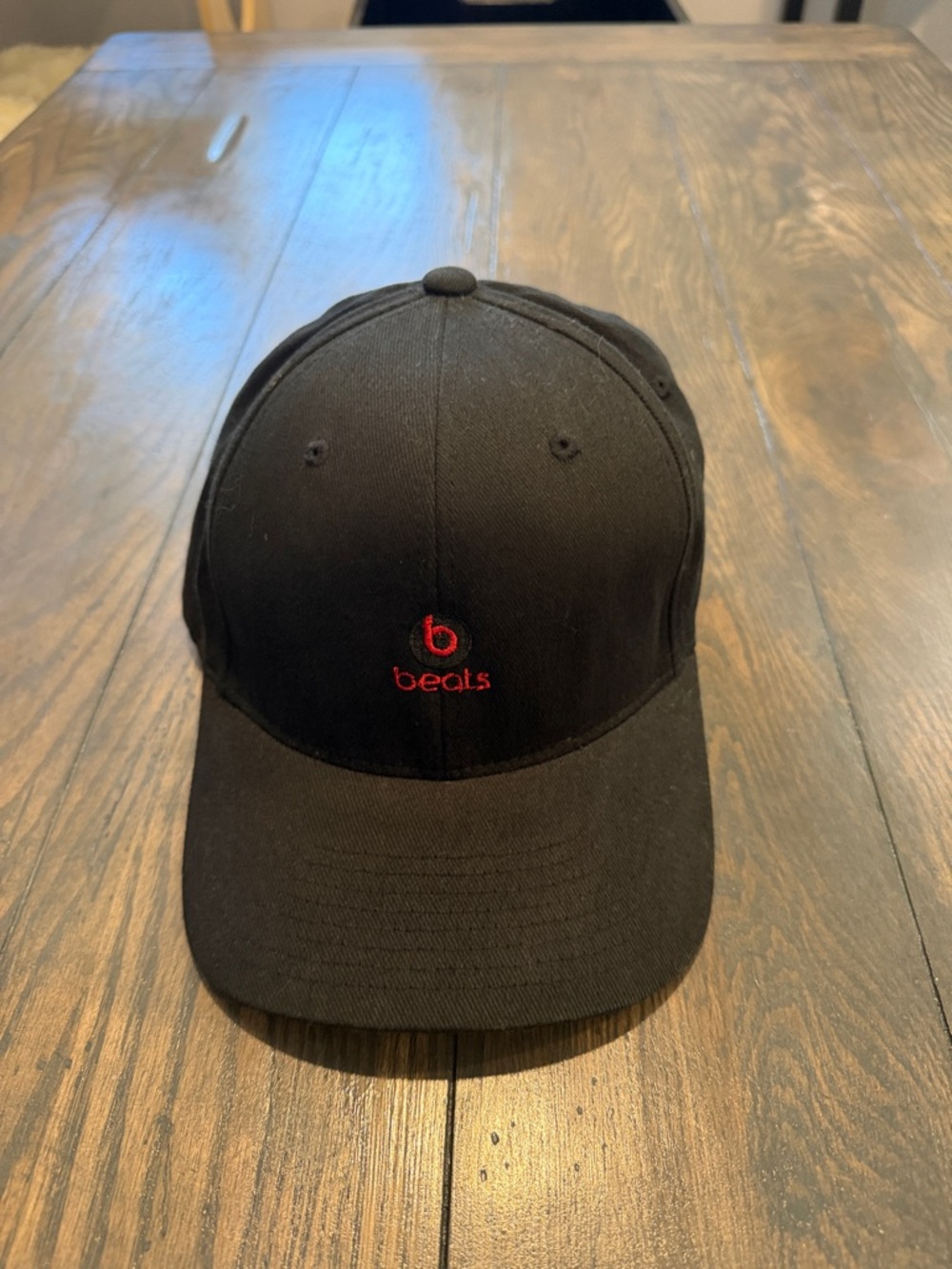 Beats by Dre Black Baseball Cap with Red Logo